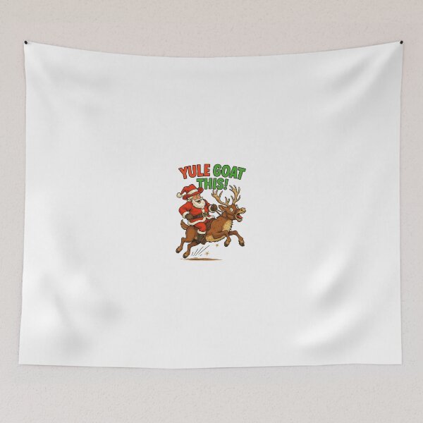 Item preview, Yule Goat This! Santa Reindeer Pun designed and sold by SAS-Designer.