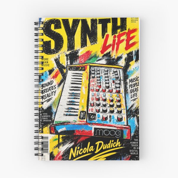 Item preview, Synth Life Magazine – Retro Synthesizer Music Art designed and sold by NicolaDudich.