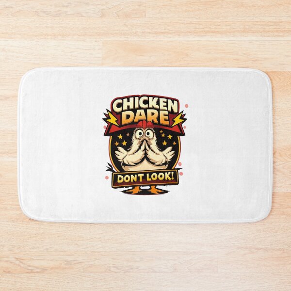 Item preview, Funny Chicken Game Design - Don't Look at the Chicken Humorous Joke Illustration designed and sold by BrattyCatty.