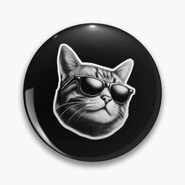 Item preview, Halftone Cat Face Art designed and sold by Dmo3HarkoArt.