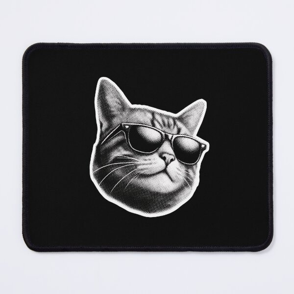 Item preview, Halftone Cat Face Art designed and sold by Dmo3HarkoArt.