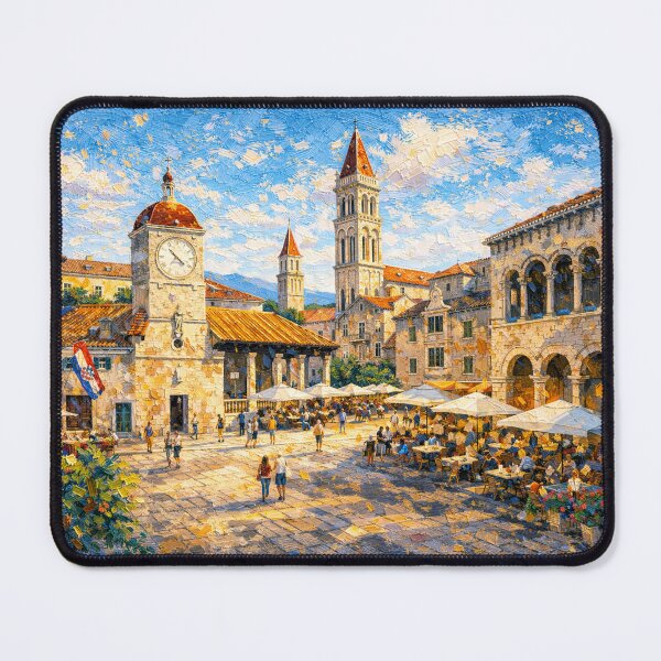Item preview, Trogir, Croatia – a painting of a summer day in this beautiful European city. designed and sold by GalleryKauffeld.