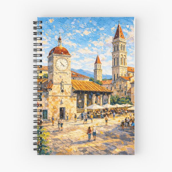 Item preview, Trogir, Croatia – a painting of a summer day in this beautiful European city. designed and sold by GalleryKauffeld.