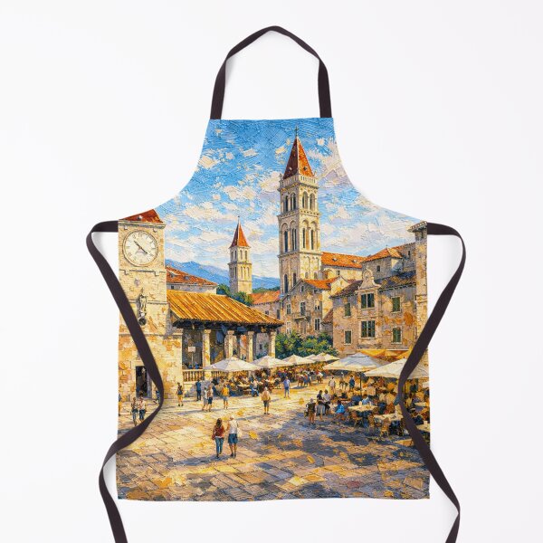 Item preview, Trogir, Croatia – a painting of a summer day in this beautiful European city. designed and sold by GalleryKauffeld.