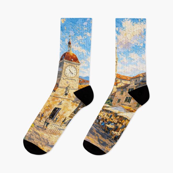 Item preview, Trogir, Croatia – a painting of a summer day in this beautiful European city. designed and sold by GalleryKauffeld.