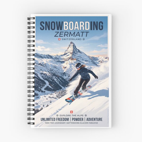 Item preview, Snowboarding in Zermatt designed and sold by Theodor Decker.