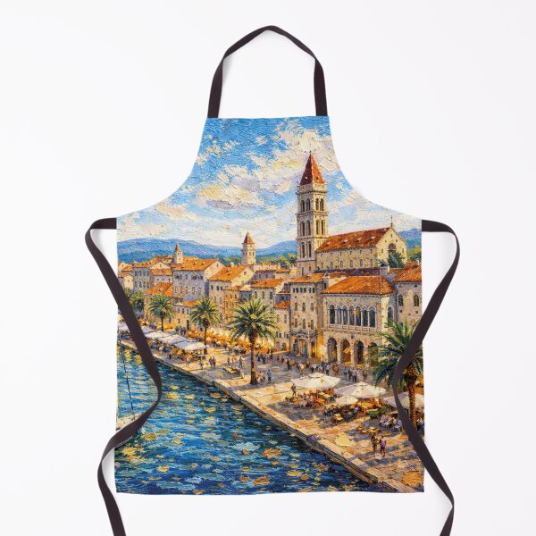 Item preview, A painting of Trogir, Croatia – A Beautiful city in Europe. designed and sold by GalleryKauffeld.