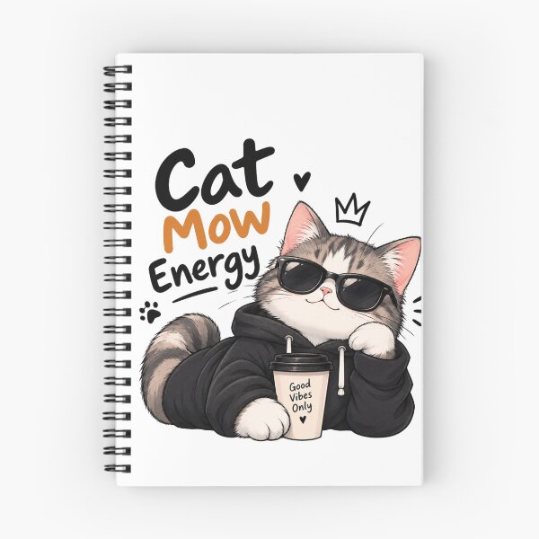 Item preview, Cat Mow Energy Cute Cat Sunglasses Good Vibes Funny Cat Lover Design designed and sold by Cool Tee World .