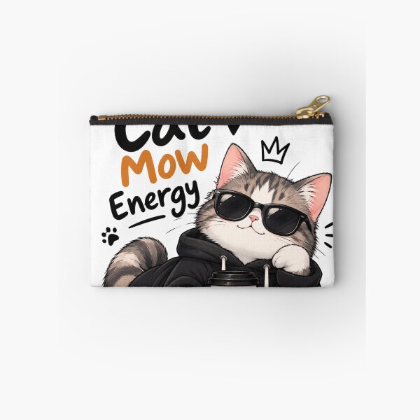 Item preview, Cat Mow Energy Cute Cat Sunglasses Good Vibes Funny Cat Lover Design designed and sold by Cool Tee World .