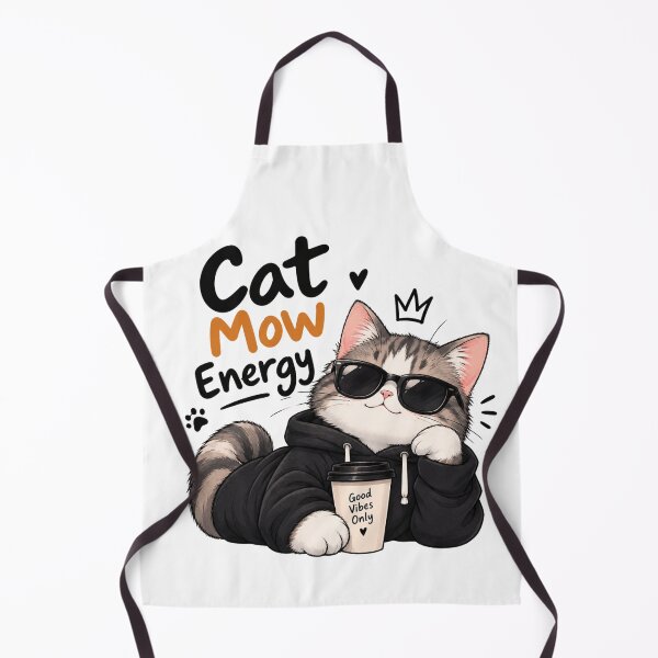 Item preview, Cat Mow Energy Cute Cat Sunglasses Good Vibes Funny Cat Lover Design designed and sold by Cool Tee World .