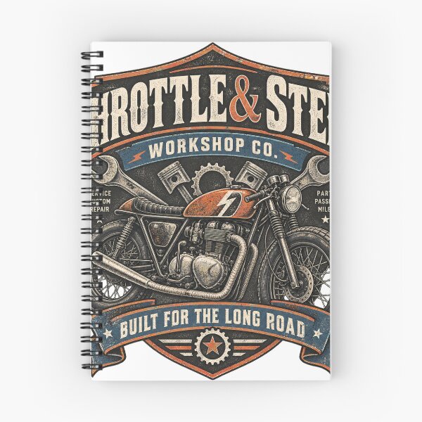 Item preview, Throttle & Steel Workshop Co. designed and sold by the2oldboys.