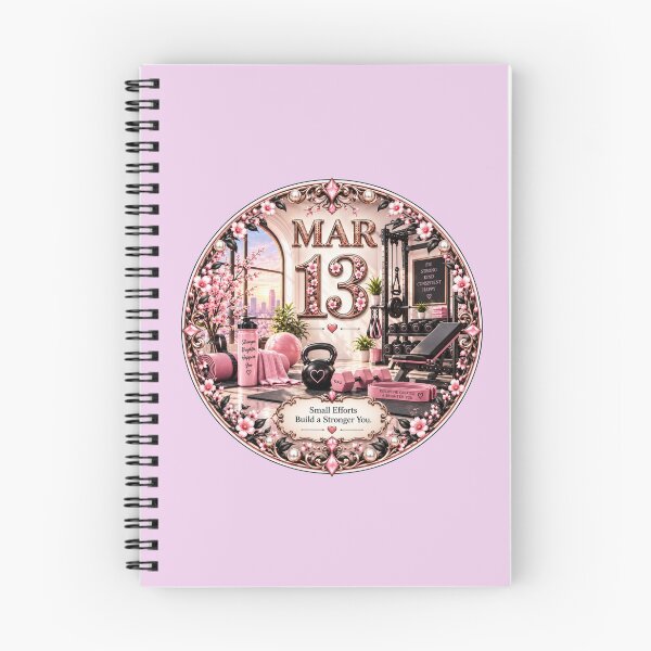 Item preview, March 13 Fitness Birthday Motivation Design designed and sold by LunaMoments.
