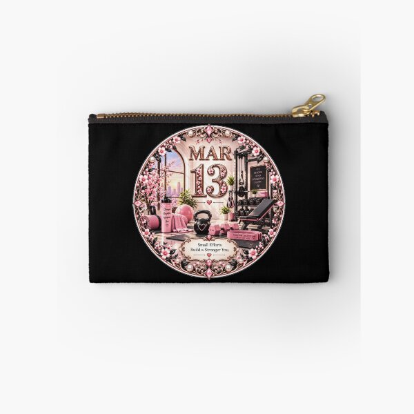 Item preview, March 13 Fitness Birthday Motivation Design designed and sold by LunaMoments.