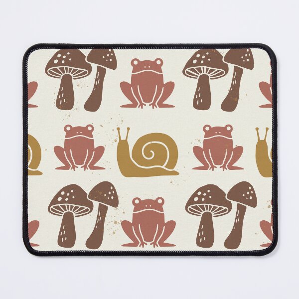 Item preview, Mushrooms of the mystic forest and small nocturnal frogs designed and sold by Pattique.