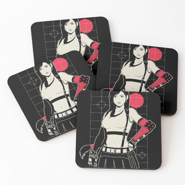 Item preview, Tifa Lockhart Final Fantasy VII Techwear Anime Gaming Streetwear Tee designed and sold by Senpaiwaves.