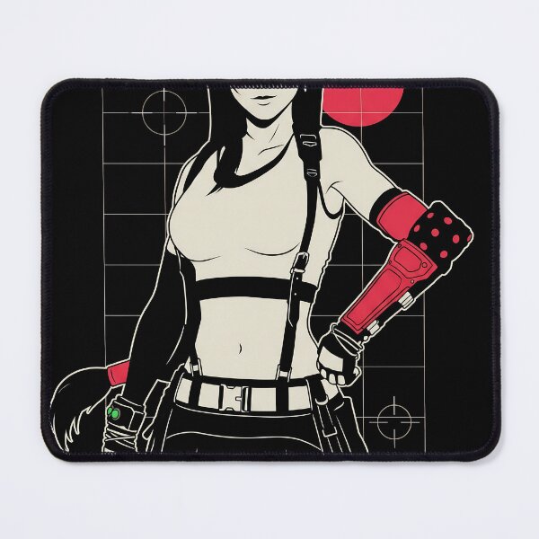Item preview, Tifa Lockhart Final Fantasy VII Techwear Anime Gaming Streetwear Tee designed and sold by Senpaiwaves.