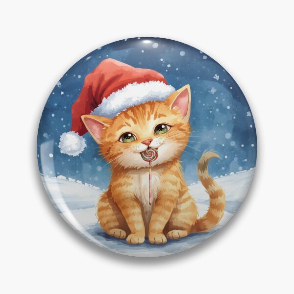 Item preview, Orange Cat Licking Lollipop – Cute Watercolor Illustration designed and sold by mayatA-rt.