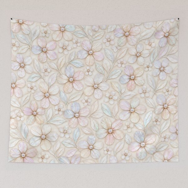 Item preview, Ivory Pearlescent Floral Pattern designed and sold by OLAIZA.