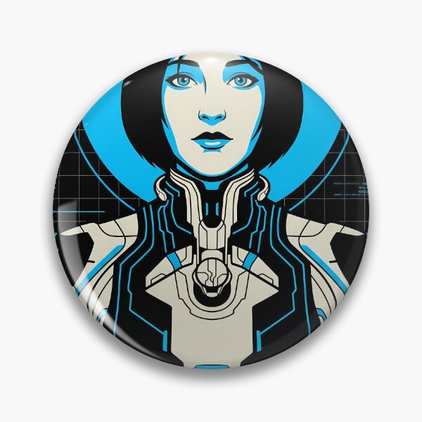 Item preview, Cortana Halo Techwear Gaming Graphic Tee designed and sold by Senpaiwaves.