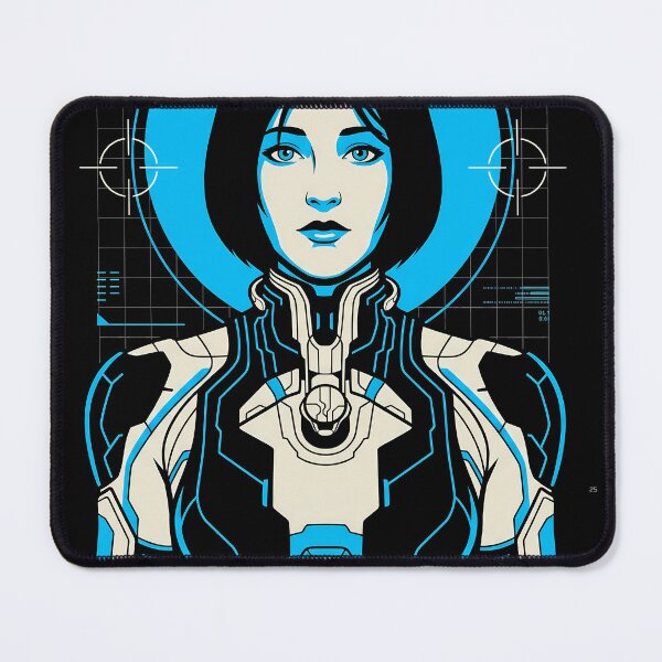 Item preview, Cortana Halo Techwear Gaming Graphic Tee designed and sold by Senpaiwaves.