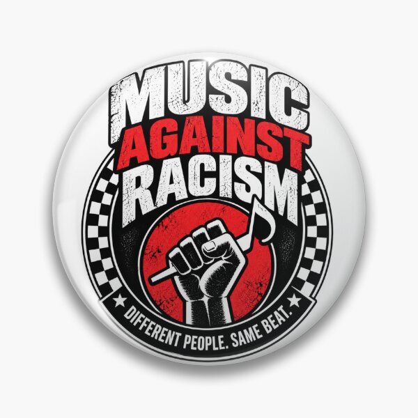 Item preview, music-against-racism-different-people-same-beat-ska.png designed and sold by rude vibes shop.