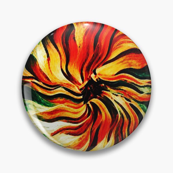Item preview, Ember Petal Convergence – Fiery Botanical Abstract designed and sold by Absractshop4942.