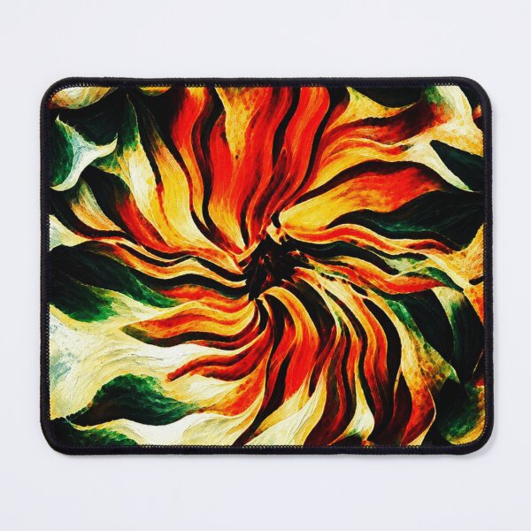 Item preview, Ember Petal Convergence – Fiery Botanical Abstract designed and sold by Absractshop4942.