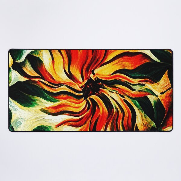 Item preview, Ember Petal Convergence – Fiery Botanical Abstract designed and sold by Absractshop4942.