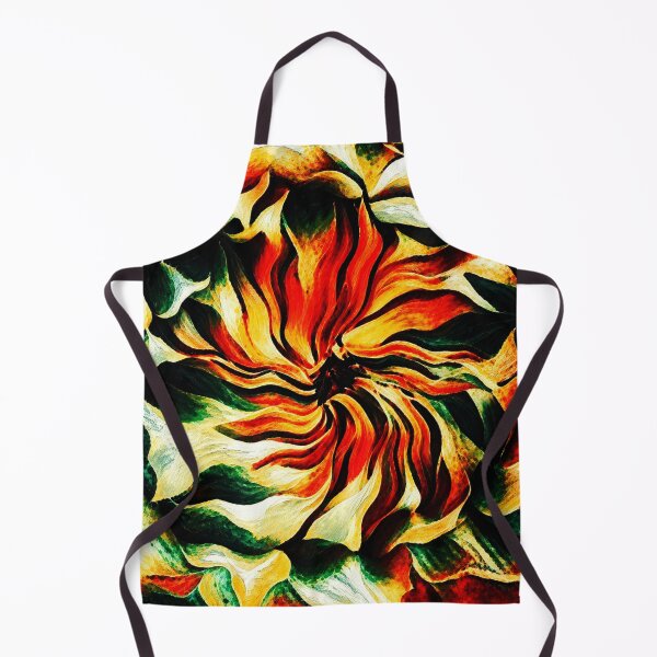 Item preview, Ember Petal Convergence – Fiery Botanical Abstract designed and sold by Absractshop4942.
