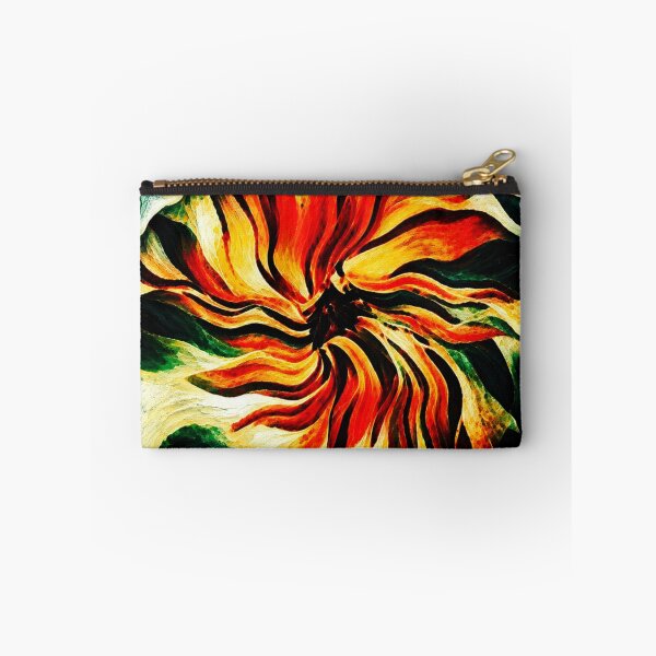 Item preview, Ember Petal Convergence – Fiery Botanical Abstract designed and sold by Absractshop4942.