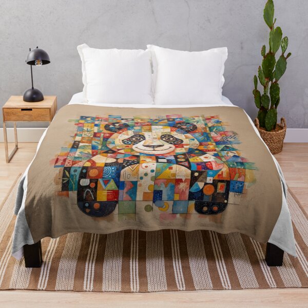 Item preview, Panda Bear Abstract Art designed and sold by Home Decor Art.