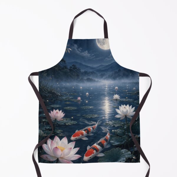 Item preview, Koi Moon Lotus Pond designed and sold by Silken moonlight .