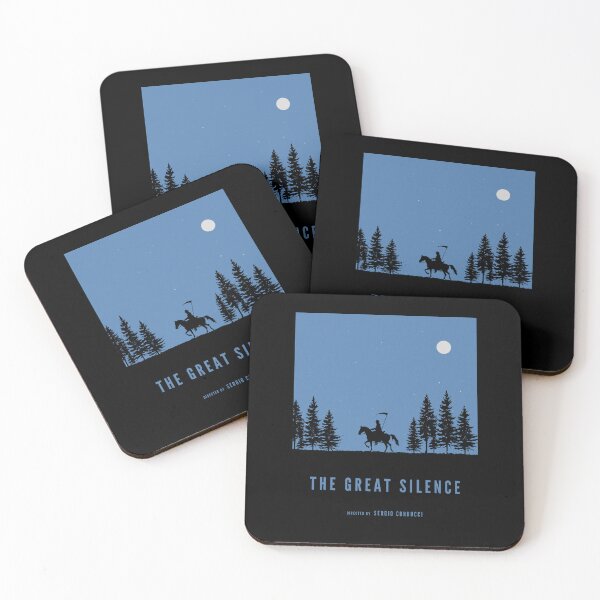 Item preview, The Great Silence – Minimalist Spaghetti Western Poster designed and sold by MORKINO POSTERS.