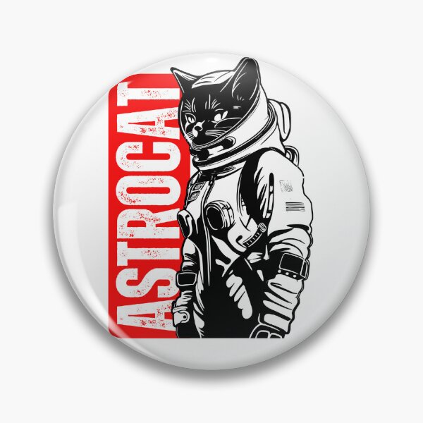 Item preview, Astrocat Space Explorer Red and Black Cat Astronaut Design designed and sold by ZURIKO29.