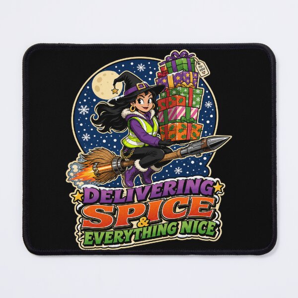 Item preview, Space Witch Sci Fi Delivering Spice Everything Nice designed and sold by Design Vibras.