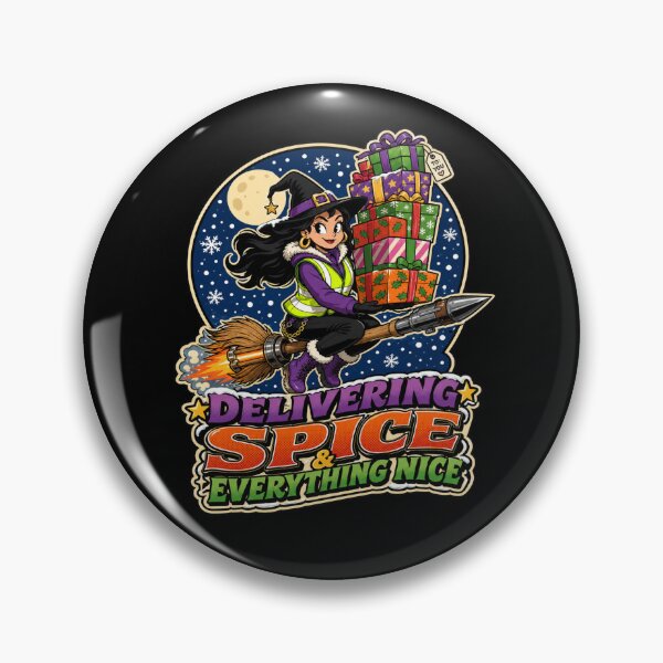 Item preview, Space Witch Sci Fi Delivering Spice Everything Nice designed and sold by Design Vibras.
