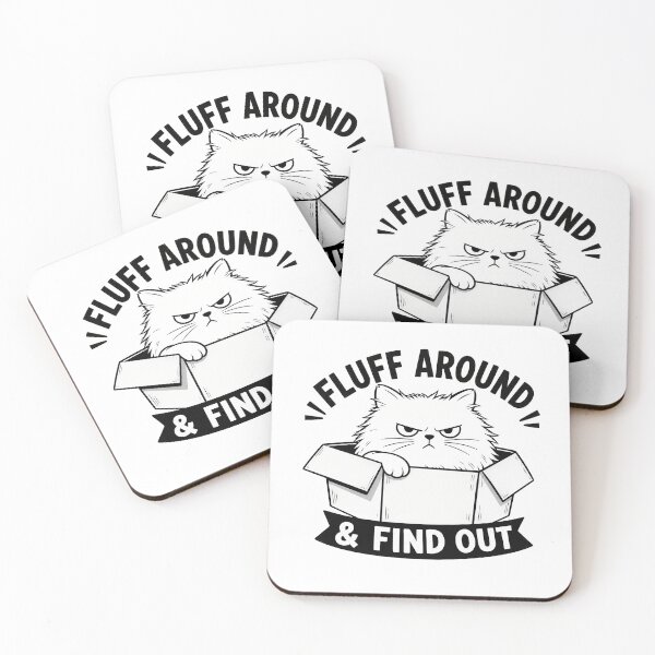 Item preview, Fluff Around & Find Out Angry Cat Graphic designed and sold by Dmo3HarkoArt.