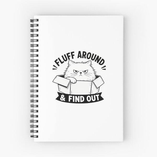 Item preview, Fluff Around & Find Out Angry Cat Graphic designed and sold by Dmo3HarkoArt.