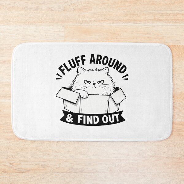 Item preview, Fluff Around & Find Out Angry Cat Graphic designed and sold by Dmo3HarkoArt.
