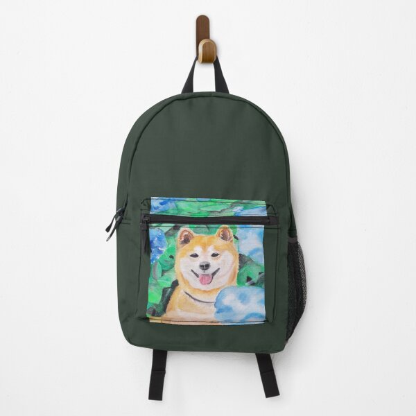 Item preview, Shiba Inu in Hydrangeas designed and sold by viviwildpaint.