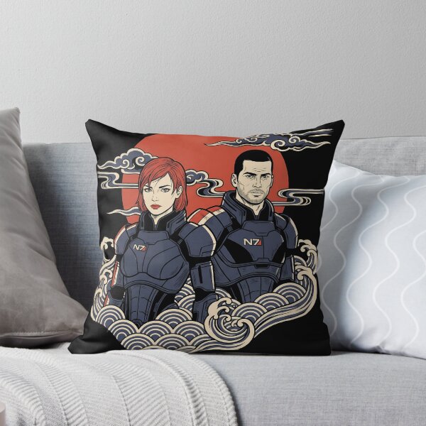 Item preview, Commander Shepard Mass Effect Ukiyo-e Gaming Graphic Tee designed and sold by Senpaiwaves.
