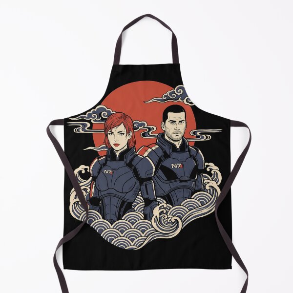 Item preview, Commander Shepard Mass Effect Ukiyo-e Gaming Graphic Tee designed and sold by Senpaiwaves.