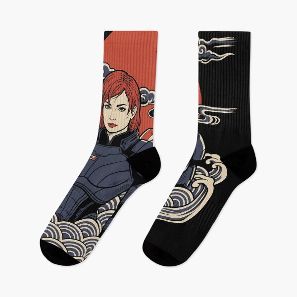 Item preview, Commander Shepard Mass Effect Ukiyo-e Gaming Graphic Tee designed and sold by Senpaiwaves.