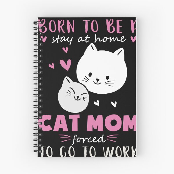 Item preview, Born to Be a Stay at Home Cat Mom Design | Funny Cat Mom Quote designed and sold by Marie Gems.