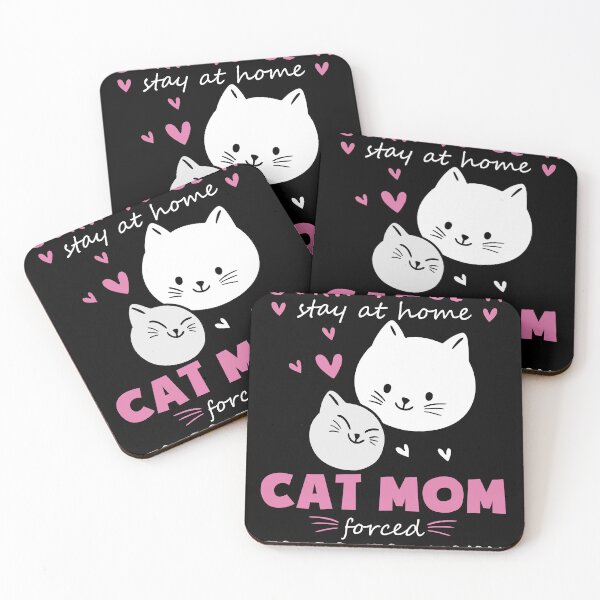 Item preview, Born to Be a Stay at Home Cat Mom Design | Funny Cat Mom Quote designed and sold by Marie Gems.