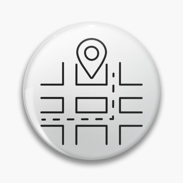 Item preview, GPS Road Map Line Icon designed and sold by VectorForge Studio.