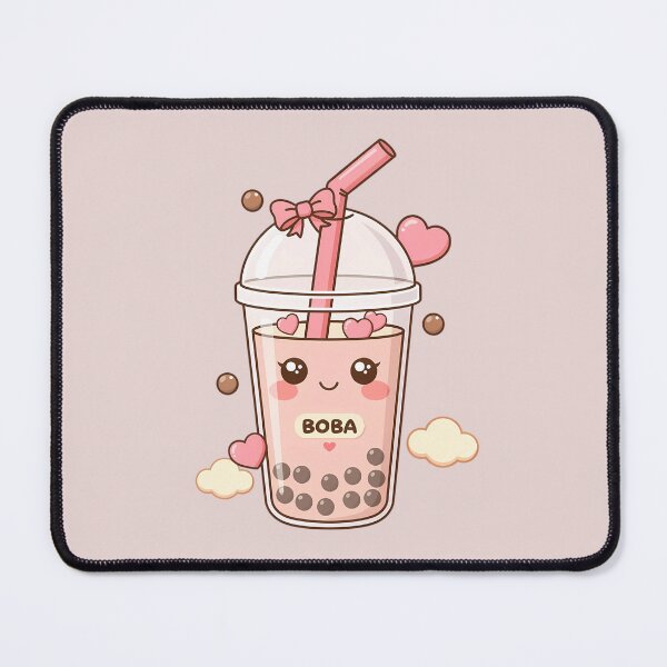 Item preview, Cute Aesthetic Boba Tea | Pastel Pink Bubble Tea Illustration designed and sold by MarJul.