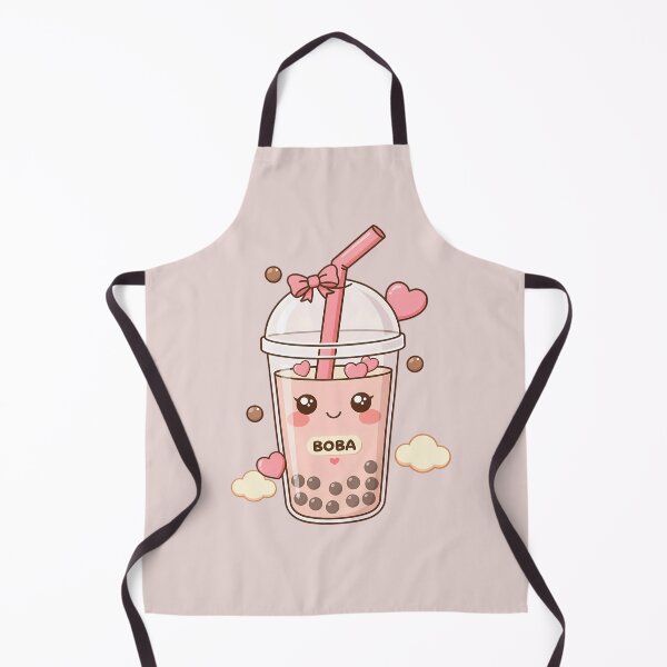 Item preview, Cute Aesthetic Boba Tea | Pastel Pink Bubble Tea Illustration designed and sold by MarJul.