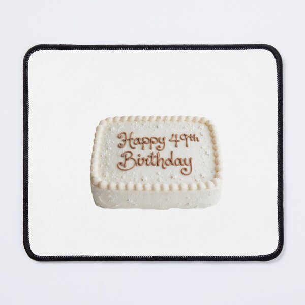 Item preview, Happy 49th birthday 49 cute adorable cake party vanilla white kawaii designed and sold by CheeseBlueprint.