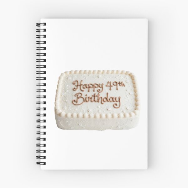 Item preview, Happy 49th birthday 49 cute adorable cake party vanilla white kawaii designed and sold by CheeseBlueprint.